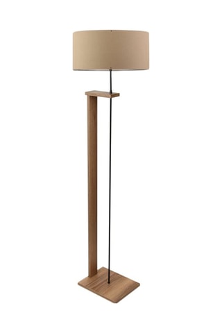 Lampadaire Ayd - Imitation bois et marron clair - 60 W - 150 cm
