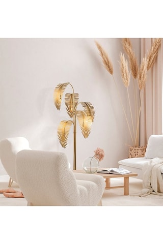 Lampadaire - Doré - 5 x 40 W