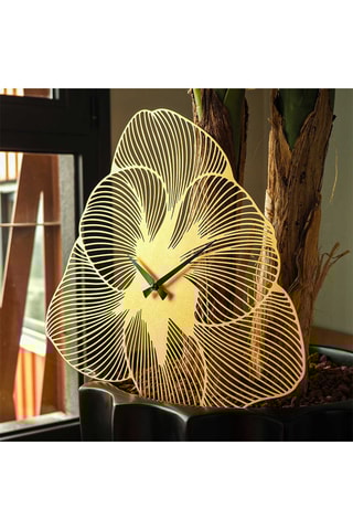 Reloj Azalea - 70 x 70 cm - Dorado