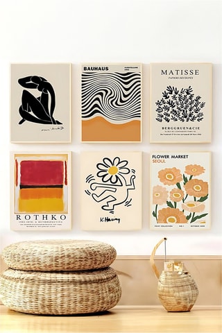 Serie de 6 cuadros - 33 x 48 cm