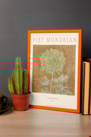 Cuadro «Crisantemo» Piet Mondrian - 33 x 48 cm