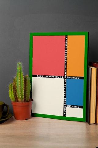 Cuadro «Bauhaus de Weimar» Theo van Doesburg - 33 x 48 cm