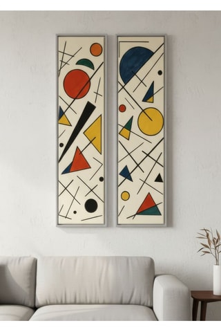 2 tableaux - 25 x 100 cm