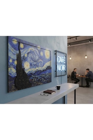 Cuadro «La noche estrellada» Van Gogh - 47,5 x 68 cm