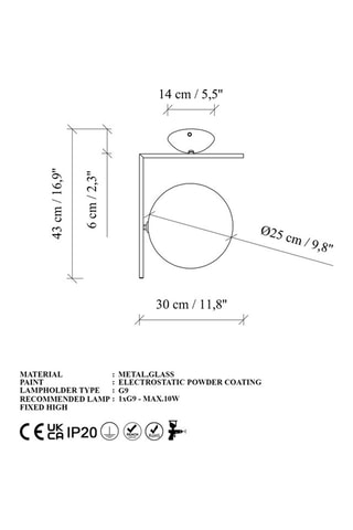 Plafón Luminar - Negro - 10 W