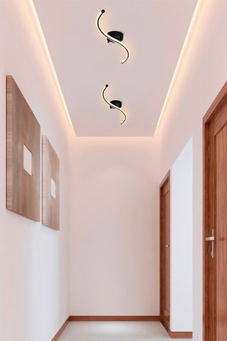 Plafón LED Ylan - Negro - 16 W