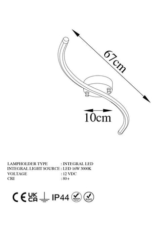Plafón LED Ylan - Negro - 16 W