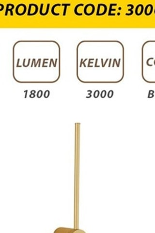 Aplique mural LED L1175 - Dorado - 18 W