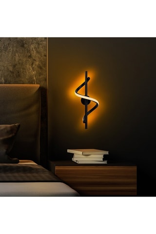 Aplique mural - Negro - 11 W