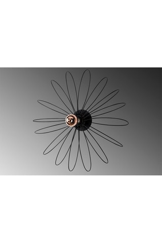 Aplique mural Hemdem - Negro -  40 W