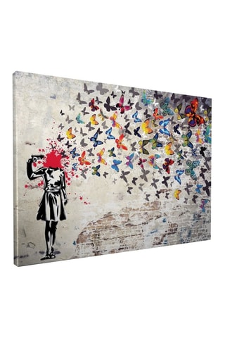 Cuadro «Butterfly Girl» Banksy - 50 x 70 cm