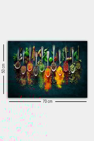 Pintura decorativa sobre lienzo Evelyn -  50 x 70 cm