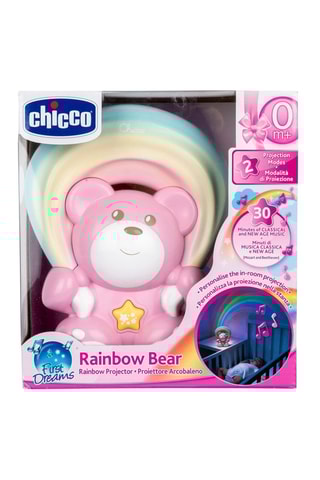 Orsetto musicale arcobaleno - Dalla nascita - Rosa