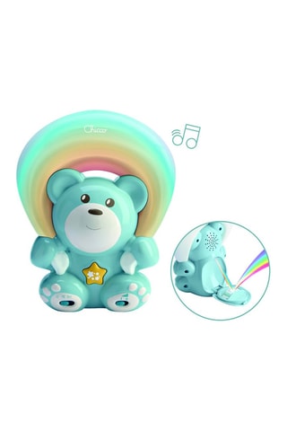 Orsetto musicale arcobaleno - Dalla nascita - Blu