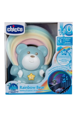 Orsetto musicale arcobaleno - Dalla nascita - Blu