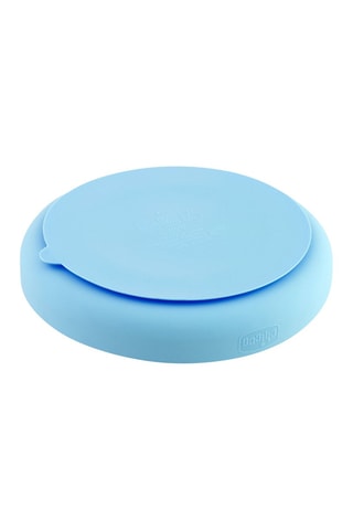 Piatto in silicone con scomparti - Blu