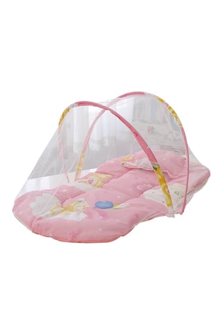 Tenda a zanzariera pieghevole e portatile per bambini con materasso e cuscino - 60 x 58 x 55 cm