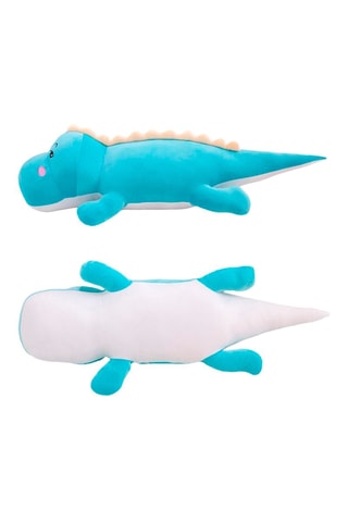 Cuscino dinosauro - Blu - 25 x 80 cm