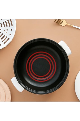 Pentola a pressione vapore elettrica multifunzione - Bianco - 2,5 l