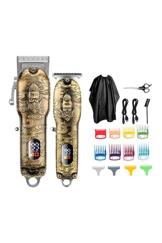 Tagliacapelli regolabarba con profilatore e accessori