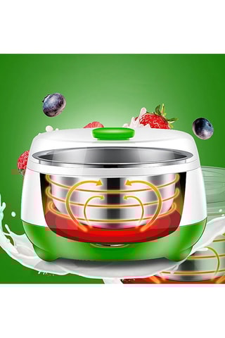 Yogurtiera senza BPA - Bianco e verde