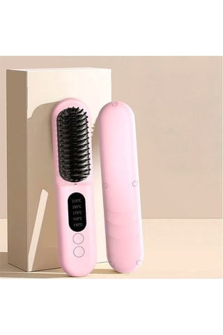 Pettine lisciante elettrico - Rosa
