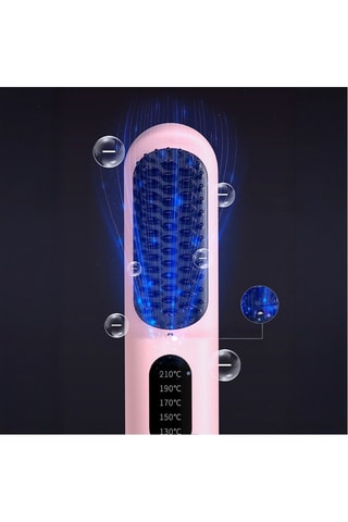 Pettine lisciante elettrico - Rosa