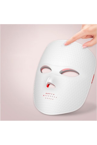 Maschera viso con luce LED - Bianco