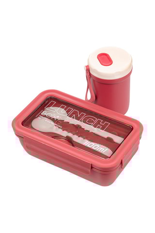 Lunch box con thermos - 20,3 x 12,3 x 7,3 cm