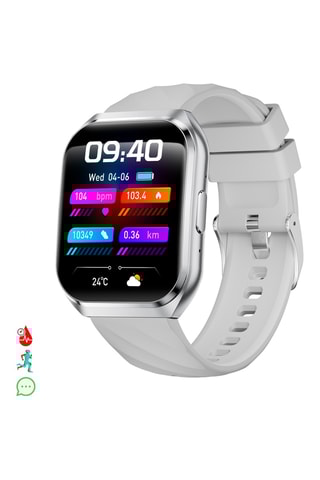 Smartwatch QS66 - Compatibilità Android e iOS - Grigio