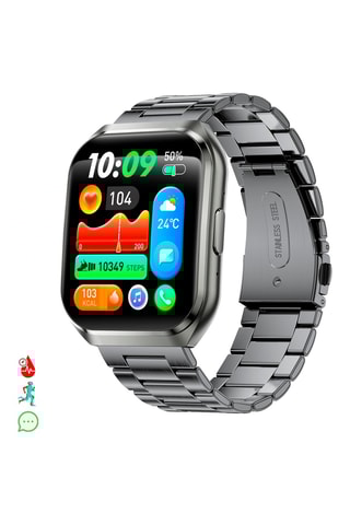 Smartwatch QS66 - Compatibilità Android e iOS - Grigio scuro