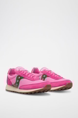 Nubuck Sneakers Trainer 80 - Fuchsia en Donkergroen