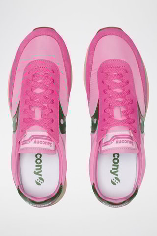 Nubuck Sneakers Trainer 80 - Fuchsia en Donkergroen