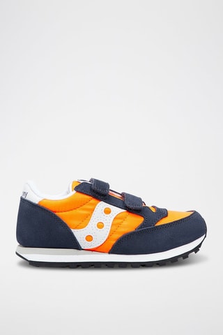 Nubuck Sneakers Jazz Double HL - Zwart en oranje