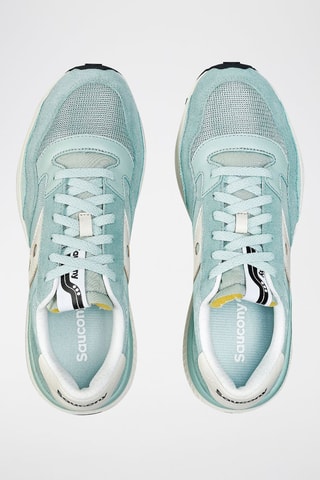 Nubuck Sneakers Jazz NXT- Turquoise en ecru