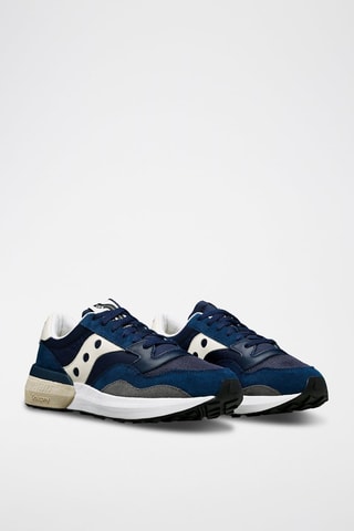 Nubuck Sneakers Jazz nxt - Marineblauw en Wit