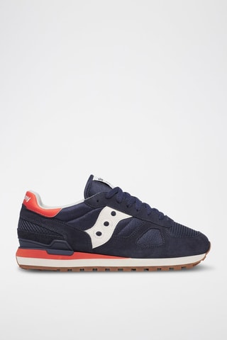 Nubuck Sneakers Shadow Original- Marineblauw en oranje