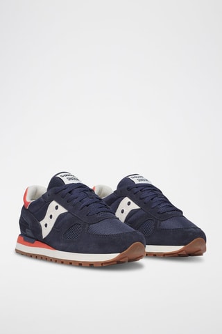 Nubuck Sneakers Shadow Original- Marineblauw en oranje