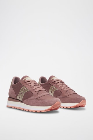 Zapatillas de piel Jazz Triple - Marrón