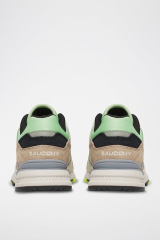Zapatillas de piel Courageous - Verde claro y beige