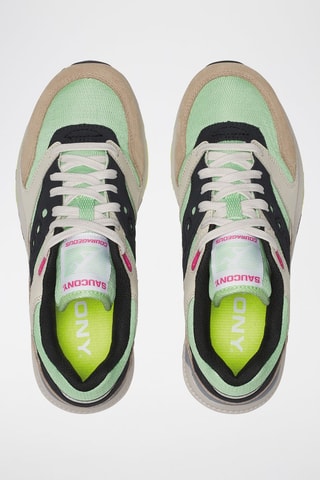 Zapatillas de piel Courageous - Verde claro y beige