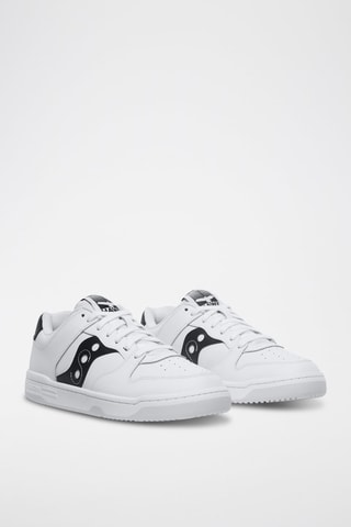 Zapatillas de piel Hawk - Blanco y negro