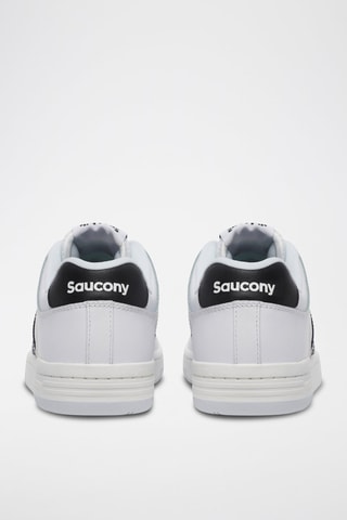 Zapatillas de piel Hawk - Blanco y negro