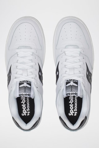 Zapatillas de piel Hawk - Blanco y negro