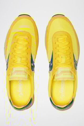 Zapatillas de piel Trainer 80 - Amarillo y azul rey