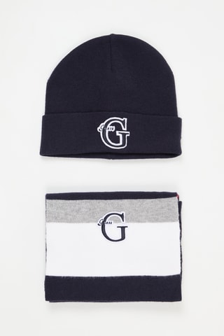 Bonnet et écharpe - Bleu marine foncé