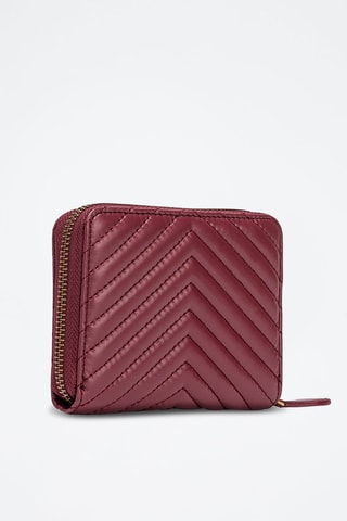 Porte-monnaie en cuir - Bordeaux