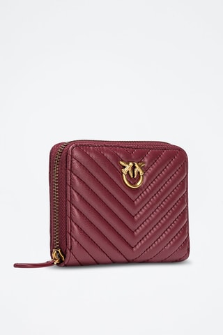 Porte-monnaie en cuir - Bordeaux