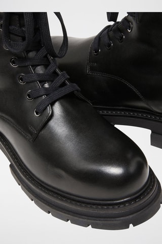 Bottines en cuir - Noir