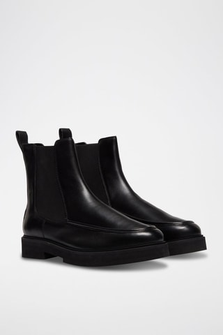 Bottines Chelsea en cuir - Noir
